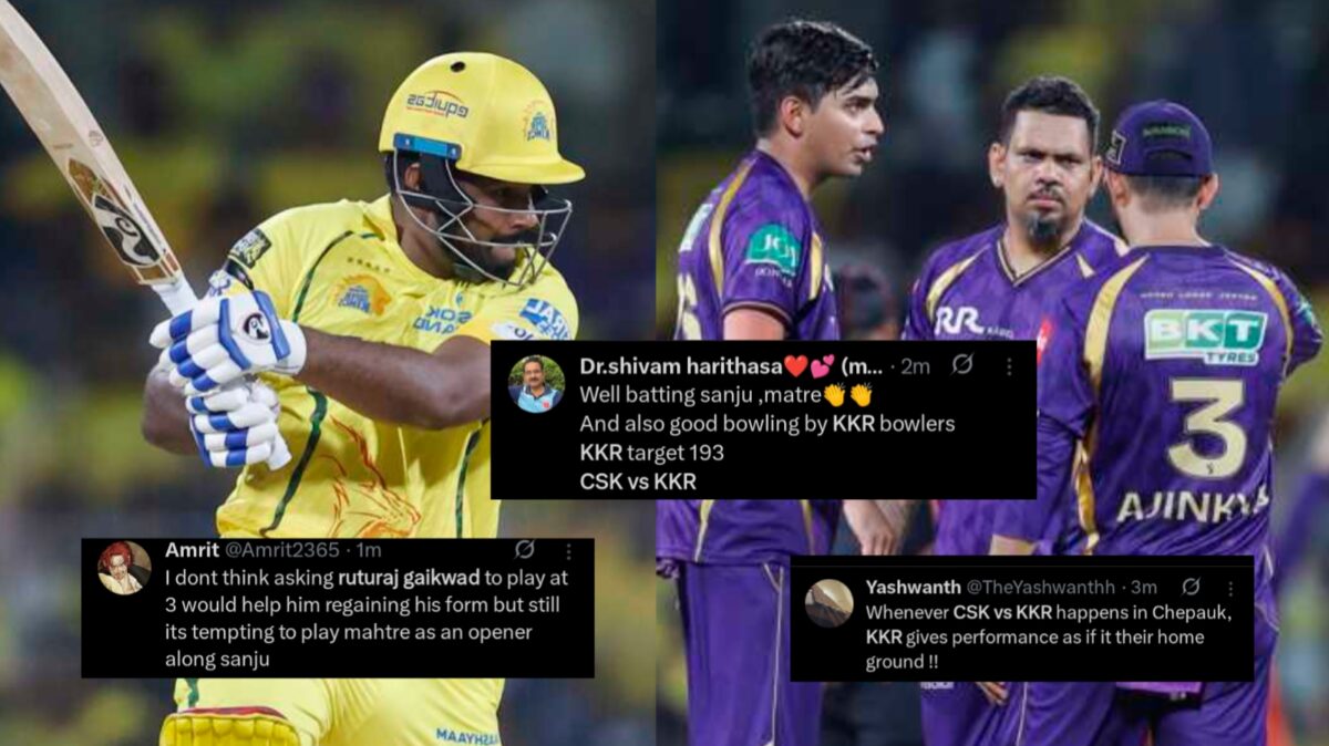 "হাওয়া খুলে দিয়েছে..", সঞ্জু-ব্রেভিসের লড়াইয়ে বিশাল লক্ষ্যমাত্রা দিল‌ CSK, নেটিজেনদের কটাক্ষে KKR !! 1