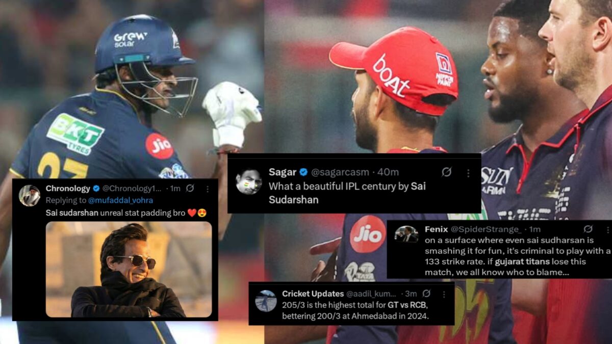 "দম হালকা করে দিয়েছে..", সাই সুদর্শনের শতরানে RCB'কে বিশাল লক্ষ্যমাত্রা দিল গুজরাট, চর্চা ভক্তদের !! 1