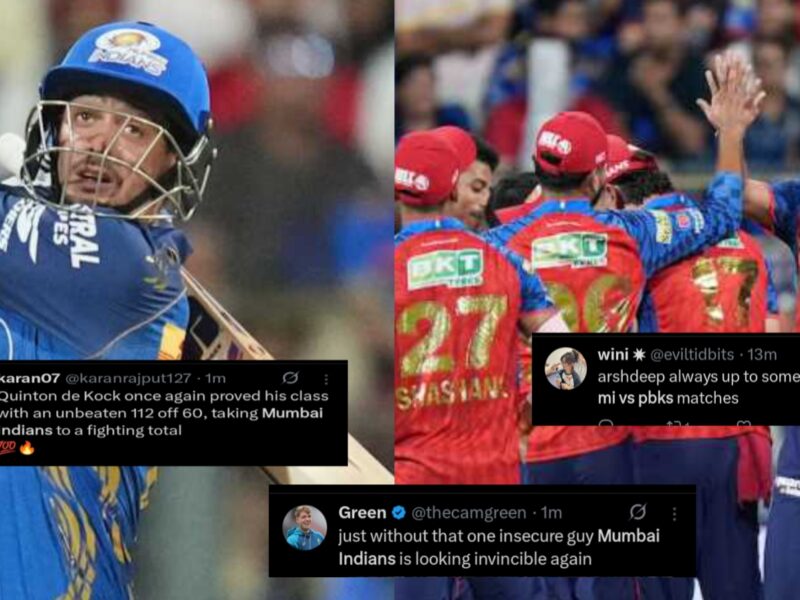 "আসল ধুরন্ধরের কামব্যাক..", ডি ককের শতরানে মুম্বাইয়ের বিশাল লক্ষ্যমাত্রা, PBKS'কে নিয়ে ক্লাস ভক্তদের !! 6