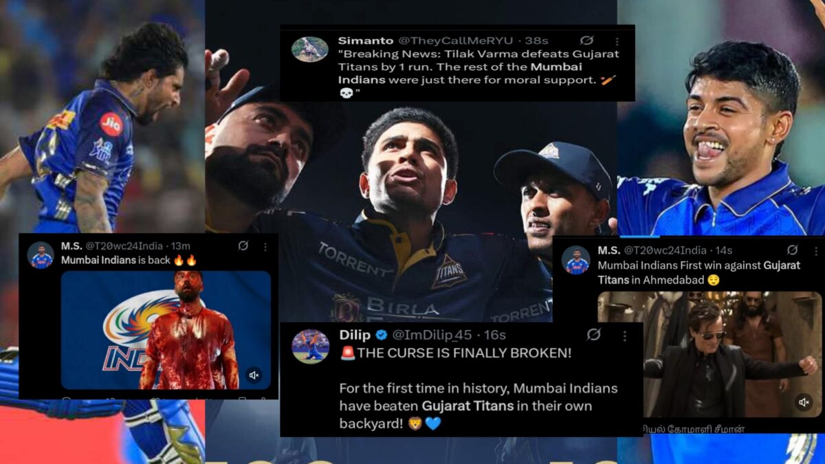 'একেই বলে মারণ কামড় ..', তিলকের ব্যাটে-অশ্বিনীর বলে দুরন্ত জয় মুম্বাইয়ের, লজ্জার হারে ট্রোলের মুখে গুজরাট !! 1