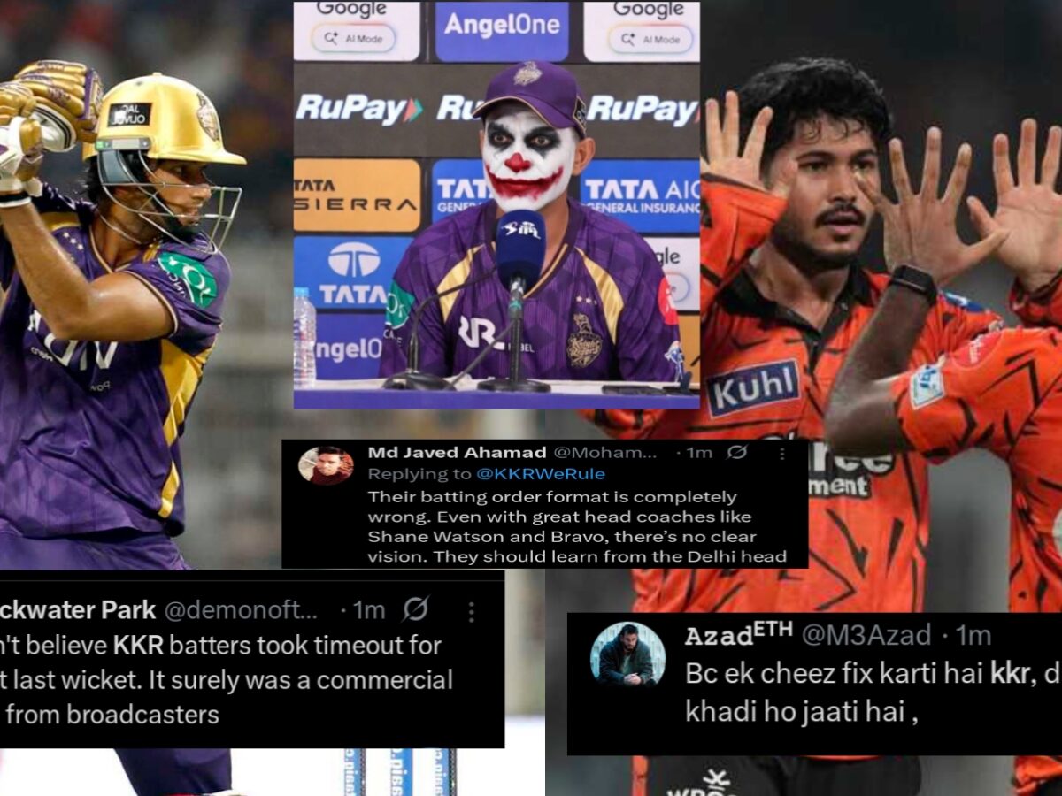 "মুখ লুকানোর জায়গা নেই..", হায়দ্রাবাদের বিপক্ষে লজ্জাজনক হারের পর KKR'কে নিয়ে ক্লাস নেটিজেনদের !! 11