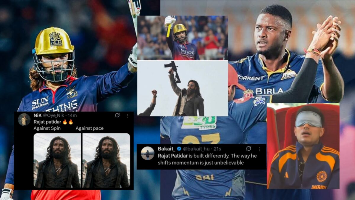 "ইজ্জত মাটিতে মিশিয়ে দিয়েছে..", পাটিদারের দুরন্ত ব্যাটিং'এ RCB'এর রানের পাহাড়, গুজরাটকে নিয়ে খিল্লি ভক্তদের !! 1