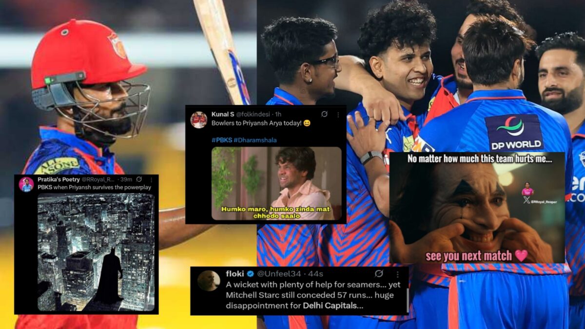 "ল্যাজে-গোবরে মাখামাখি..", প্রিয়াংশ-শ্রেয়সের ব্যাটিং'এ‌ PBKS'এর রানের পাহাড়, দিল্লি'কে নিয়ে খিল্লি ভক্তদের !! 1