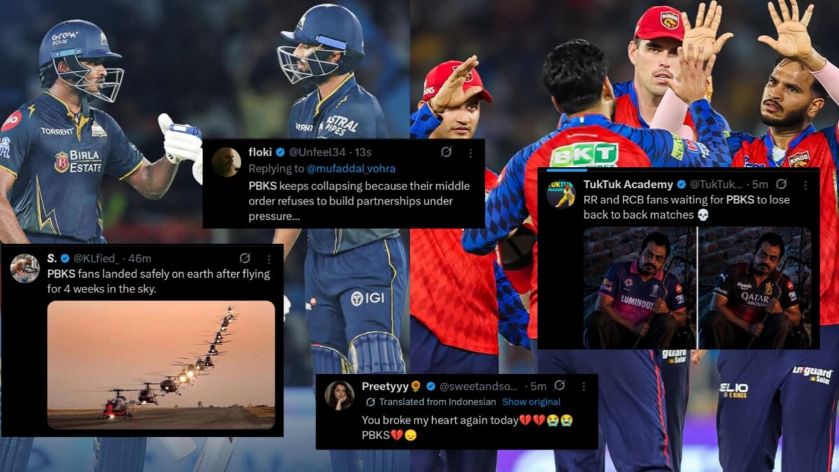 "আওকাত বুঝিয়ে দিল..", সাই-ওয়াশিংটনের ব্যাটিং'এ গুজরাটের রুদ্ধশ্বাস জয়, PBKS'এর হারে ক্ষুব্ধ ভক্তরা !! 1