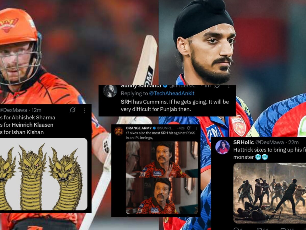 "আগ্নেয়গিরির বিস্ফোরক..", ঈশান-ক্লাসেনের ব্যাটে রানের বন্যা হায়দ্রাবাদের, PBKS'কে নিয়ে কটাক্ষ ভক্তদের !! 10