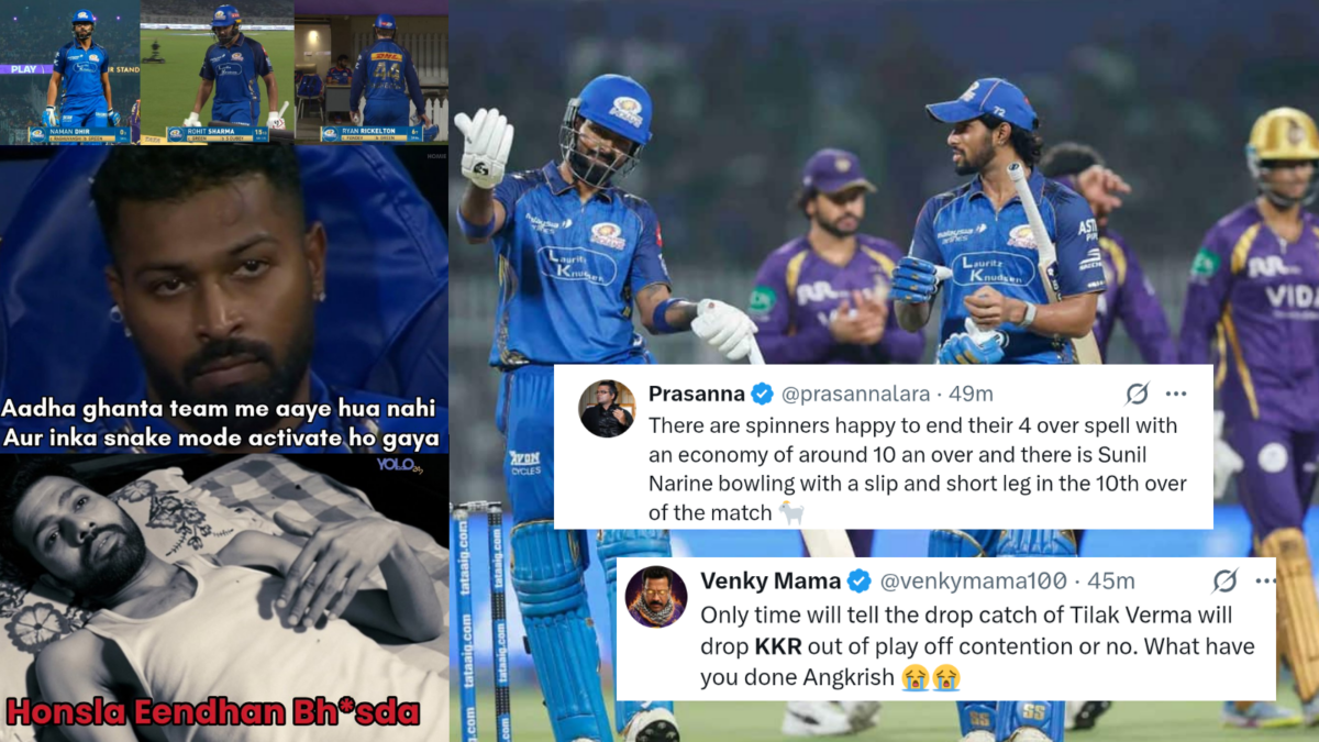 "খেলার জাতটাই মেরে দিলো..." KKR'এর সামনে মাত্র ১৪৭ রানে শেষ মুম্বইয়ের ব্যাটিং, সমাজ মাধ্যমে চর্চা শুরু !! 1