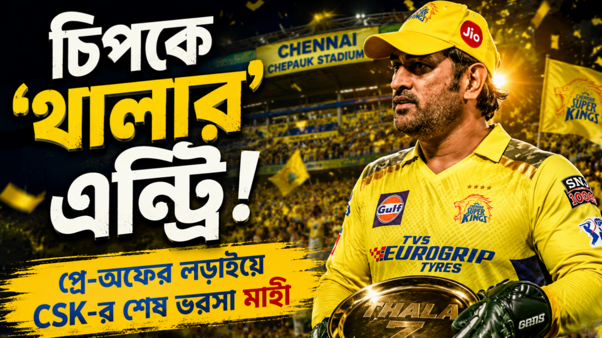প্লে-অফের মহাযুদ্ধে চিপকে ফিরছেন MS ধোনি! উত্তেজনায় ফুটছে CSK শিবির 1