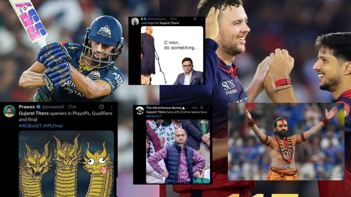 "ঘরের মাঠেই মুখ পোড়াল..", RCB'এর বোলিং'এ ফাইনালে ব্যাটিং বিপর্যয়, ওয়াশিংটনের ব্যাটে মুখ রক্ষা‌ গুজরাটের !! 1