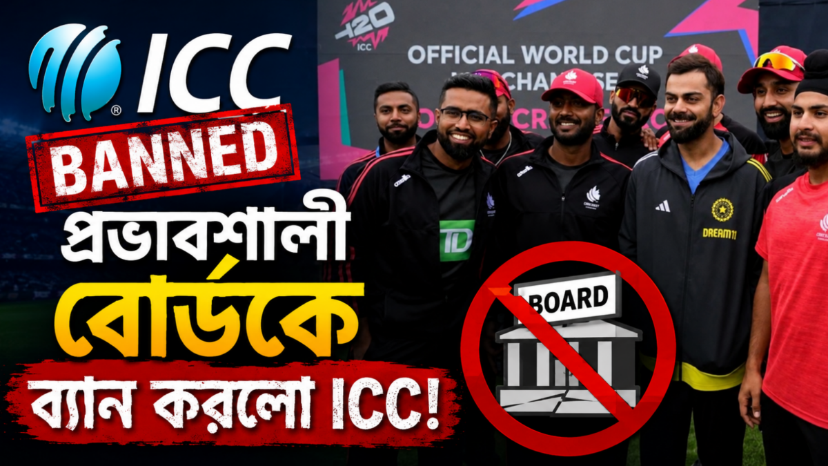 IPL শেষ হতেই বিশ্ব ক্রিকেটে বিস্ফোরণ! প্রভাবশালী বোর্ডকে ব্যান করলো ICC 1