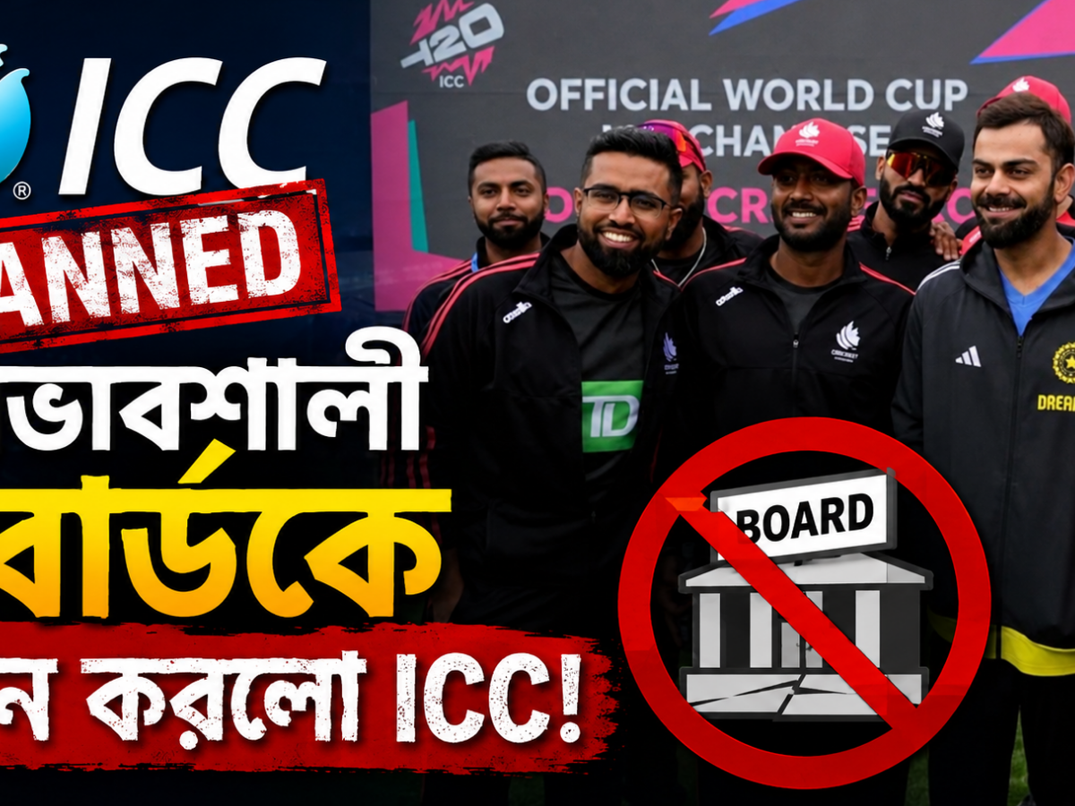 IPL শেষ হতেই বিশ্ব ক্রিকেটে বিস্ফোরণ! প্রভাবশালী বোর্ডকে ব্যান করলো ICC 18
